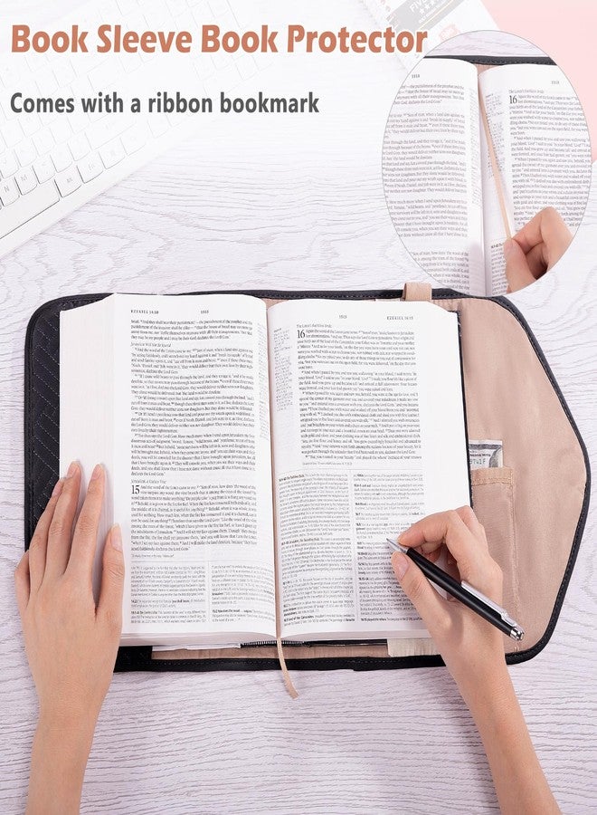 Aplufine غلاف كتاب قابل لإعادة الاستخدام من APLUFINE مزود بإغلاق مغناطيسي - غلاف كتاب قابل للتعديل للكتب ذات الأغلفة الصلبة والورقية - Image 3